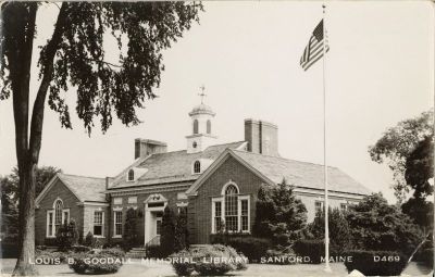Library Front
circa 1950's (note 48-star flag)
