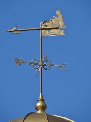 Weathervane (incomplete)
Shown without the top of the loom, which broke off after 80+ years of exposure to the elements.
