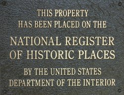 National Register Plaque